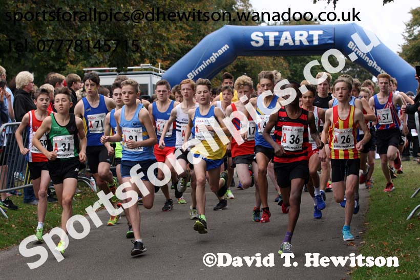 Boys under-15s ERRA Road Relays, Sutton Coldifield, Birmingham. Photo: David T. Hewitson/Sports for All Pics